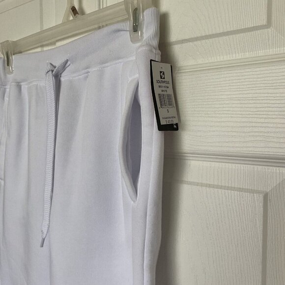 SouthPole Sweatpants Men's Small White Jogger Poly Pockets Gym NWT - Picture 4 of 10